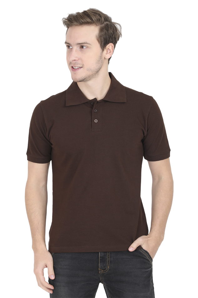Men's Polo - Coffee
