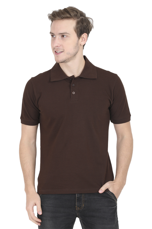 Men's Polo - Coffee