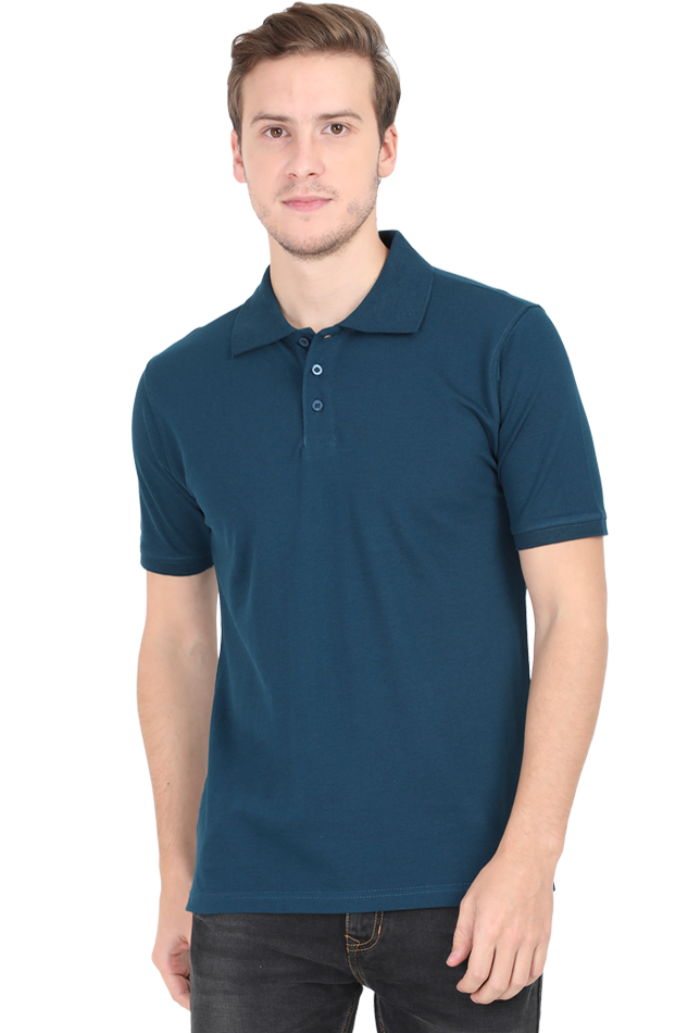 Men's Polo - Petrol Blue