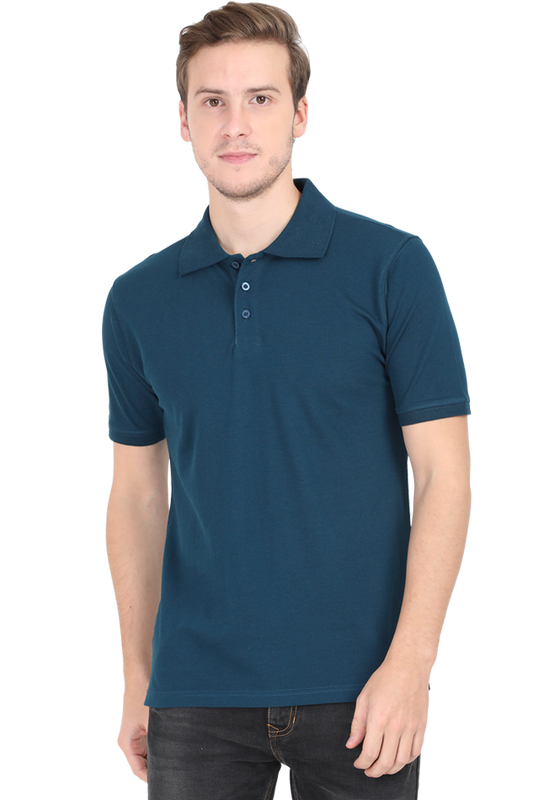 Men's Polo - Petrol Blue