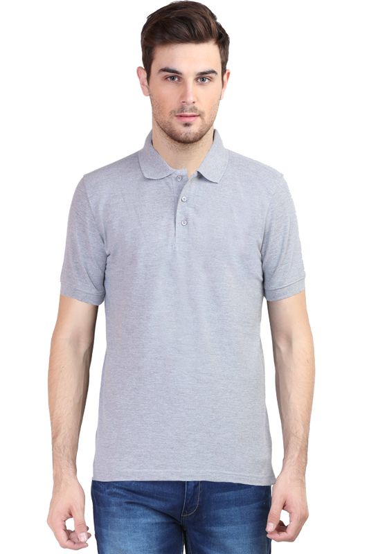 Men's Polo - Grey Melange
